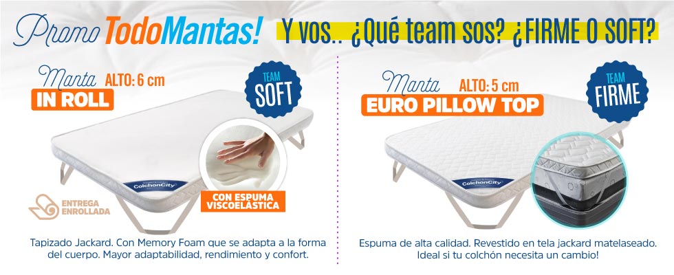 ColchonCity Europillow y InRoll
